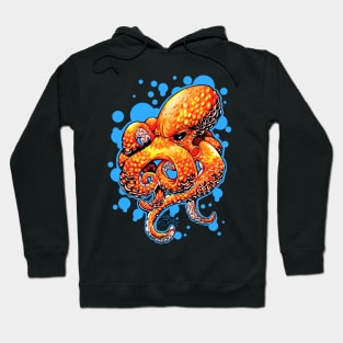 Orange Octopus Hoodie